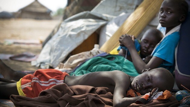 Flüchtlingskinder im Südsudan (Archivbild) (Bild: APA/EPA/KATE HOLT/ UNICEF HANDOUT)