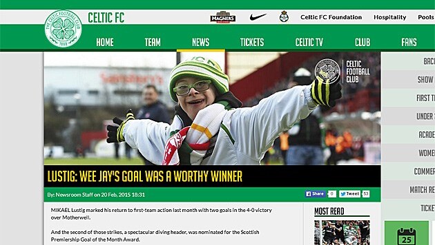 (Bild: Screenshot www.CelticFC.net)