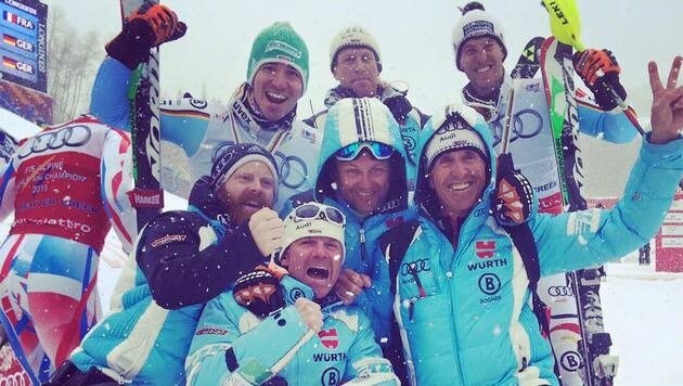 Felix Neureuther freut sich über Bronze: "Wahnsinn, was für ein Sonntagskrimi! Danke an das Team!" (Bild: facebook.com/Felix Neureuther)