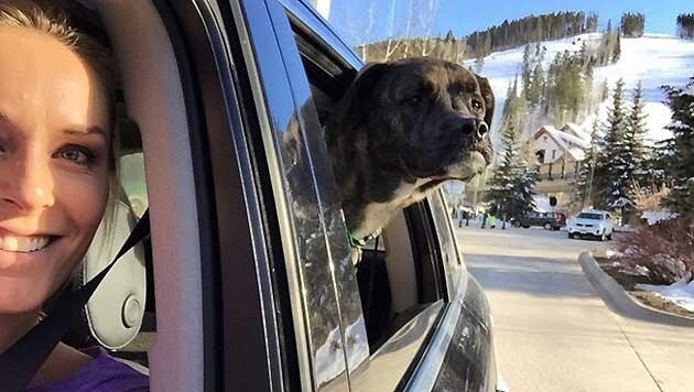 Auch Lindsey Vonns Hund Leo ist in Vail mit dabei! (Bild: instagram.com/Lindsey Vonn)