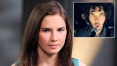 Amanda Knox wird den Rockmusiker Colin Sutherland (kl. Bild) heiraten. (Bild: AP, YouTube.com/The Johnny Pumps)