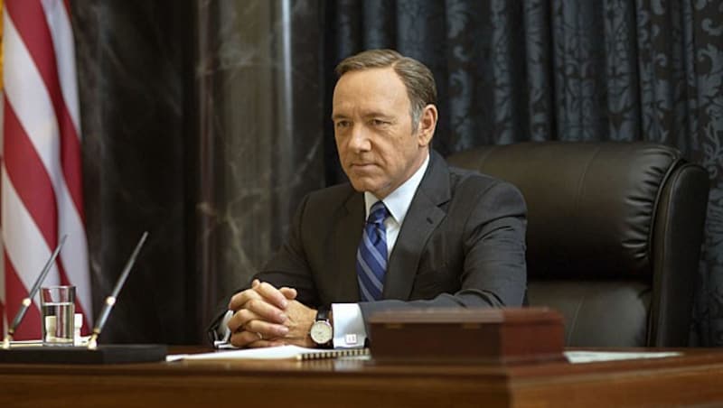 Kevin Spacey in der US-Serie „House of Cards“ (Bild: AP)