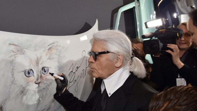 Karl Lagerfeld in Berlin (Bild: APA/EPA/JENS KALAENE)