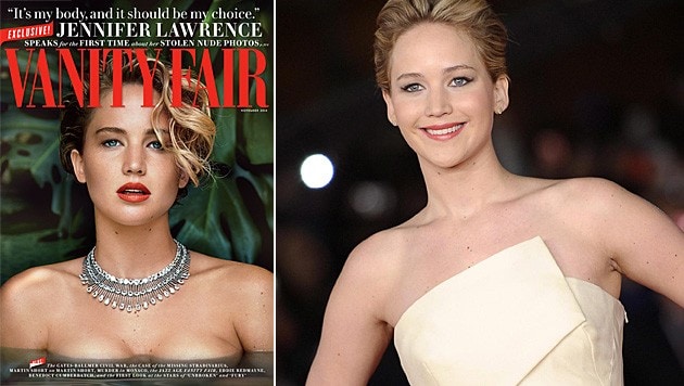 Jennifer Lawrence setzt sich gegen Nacktfoto-Klau zur Wehr. (Bild: Vanity Fair, EPA)