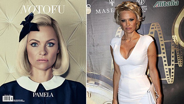 Im "No Tofu"-Magazin präsentiert sich Pamela Anderson im neuen, braven Look. (Bild: No Tofu, APA/EPA/CLAUDIO ONORATI)