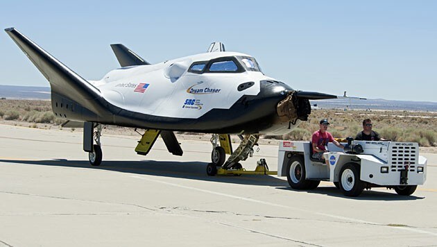 Ein "Dream Chaser" am John F. Kennedy Space Center in Florida (Bild: NASA)