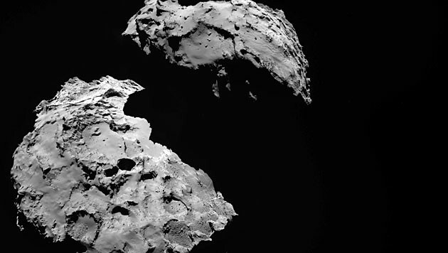 Der Komet "Tschuri", aufgenommen am 12. September 2014 (Bild: ESA/Rosetta/MPS for OSIRIS Team/UPD/LAM/IAA/SSO/INTA/UPM/DAS)