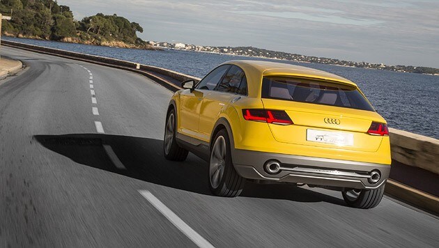 Mit 4,39 Meter Länge überragt der TT Offroad Concept das Coupé um 21 Zentimeter. (Bild: Audi)