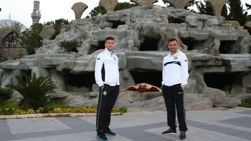 Erman Bevab and Anel Hadzic beim Sturm-Trainingscamp in Belek (Bild: GEPA)