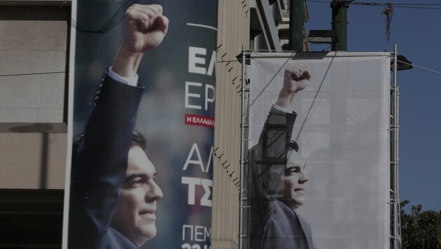 Syriza-Chef Alexis Tsipras an der Schwelle zur Macht (Bild: AP)