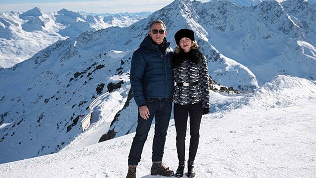 Daniel Craig und Lea Seydoux sind bereits in Sölden angekommen. (Bild: Starpix/Alexander Tuma)