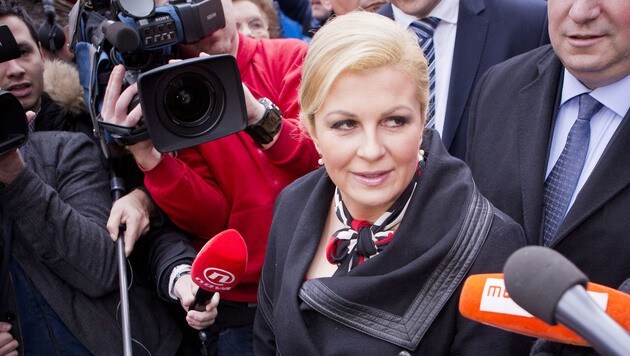 Kroatiens Präsidentin Belinda Grabar-Kitarovic (Bild: AP)