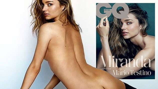 Miranda Kerr nackt am Cover des "GQ"-Magazins (Bild: GQ, Zoom.in)