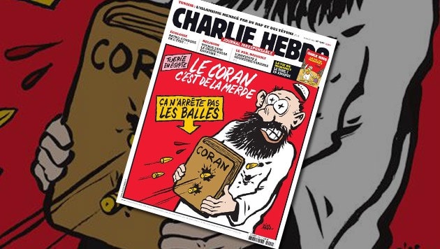 Mit Karikaturen wie dieser provozierte "Charlie Hebdo". (Bild: Twitter.com)