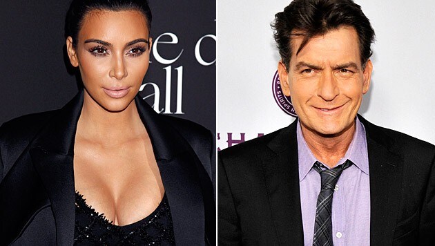 Kim Kardashian wurde via Twitter von Charlie Sheen beschimpft. (Bild: APA/EPA/JIMMY MORRIS, AP)