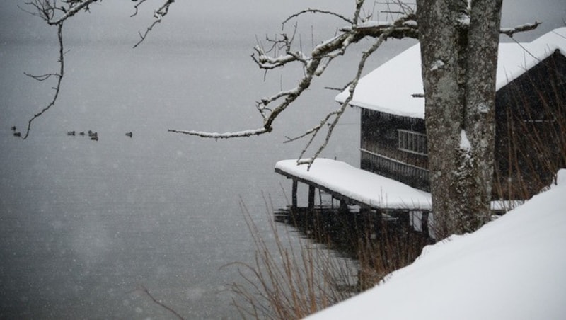 Bond-Dreh in Altaussee (Bild: APA/BARBARA GINDL)