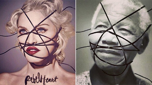 Mit dieser Fotomontage löst Madonna einen Sturm der Entrüstung aus. (Bild: instagram.com/madonna)