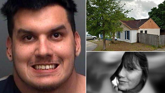 Christian Jose Gomez gab zu, seine Mutter (kl. Bild) mit einer Axt getötet zu haben. (Bild: AP, facebook.com)