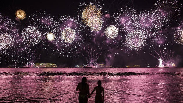 Silvester in Rio de Janeiro (Bild: AP)