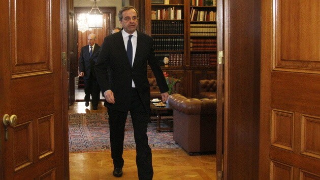 Griechenlands Premier Antonis Samaras (Bild: APA/EPA/ALEXANDROS VLACHOS)