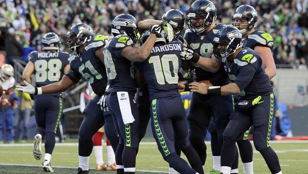 Titelverteidiger: Seattle Seahawks (Bild: AP/John Froschauer)