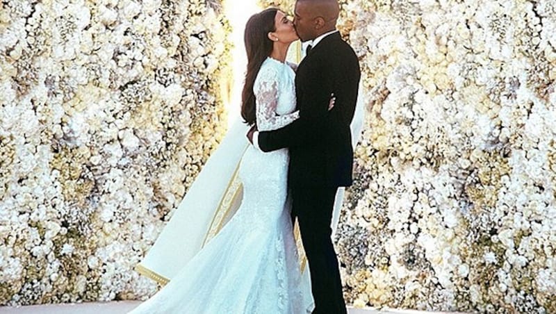 Kim Kardashian und Kanye West heirateten im Mai in Florenz. (Bild: instagram.com/kimkardashian)