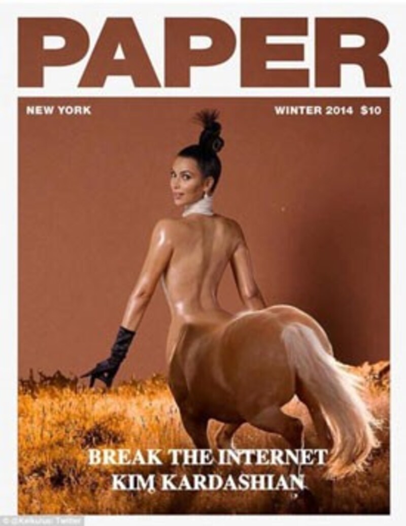 Im Internet kursieren Parodien von Kim Kardahians Po-Cover-Foto. (Bild: Twitter)