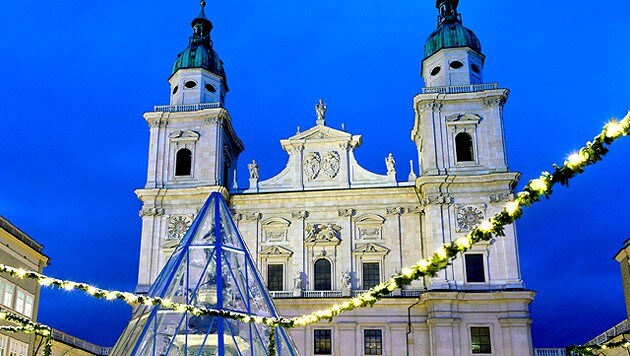 Weihnachtliche Stimmung vor dem Salzburger Dom (Bild: thinkstockphotos.de)