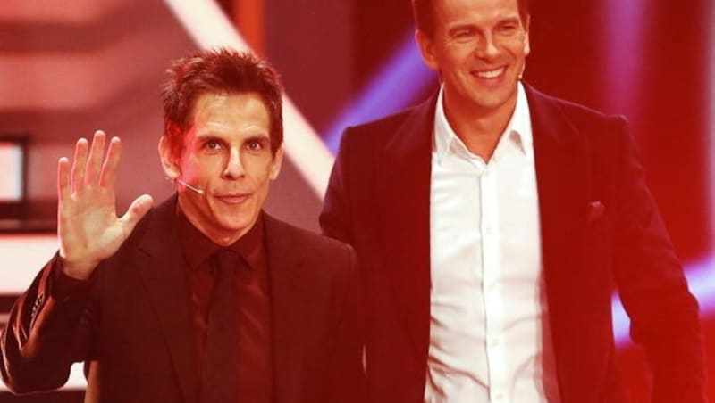 Ben Stiller mit Markus Lanz (Bild: APA/EPA/DAVID EBENER)