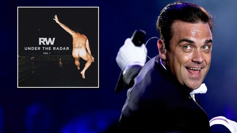 Auf dem Cover seines neuen Albums zeigt Robbie Williams der Welt seinen nackten Hintern. (Bild: APA/EPA/Goulao, robbiewilliams.com)