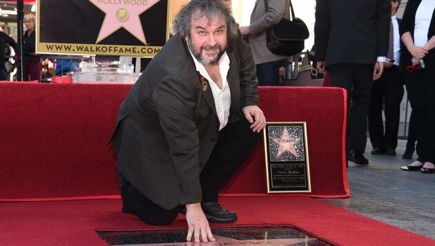 Peter Jackson hat in Hollywood seinen Stern auf dem berühmten "Walk of Fame" enthüllt. (Bild: AFP)