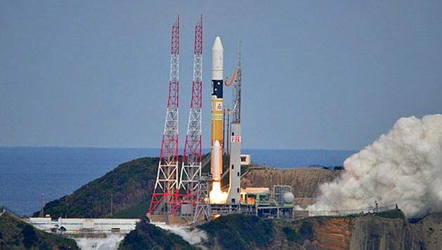 Der Start der Sonde "Hayabusa2" (Bild: DLR/MHI Global)