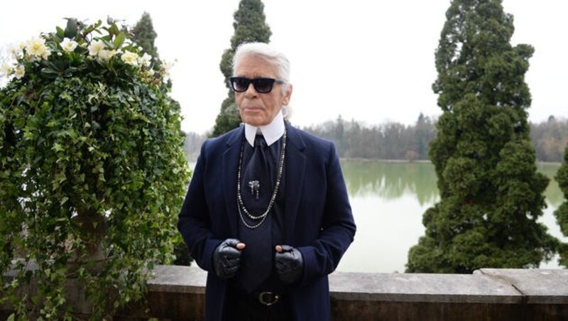 Karl Lagerfeld ist bezaubert von Österreich. (Bild: APA/BARBARA GINDL)