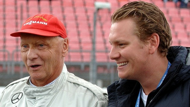 Niki Lauda mit Sohn Lukas (Bild: GEPA pictures/Andreas Tröster)