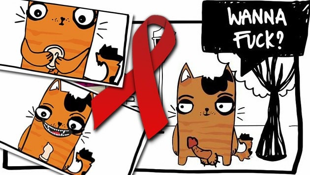Gar nicht jugendfrei: Der Safer-Sex-Spot der Österreichischen AIDS-Hilfen. (Bild: Österreichische AIDS-Hilfen)