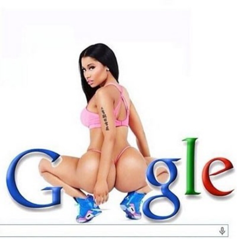 Oh! Nicki Minaj und ihr Po ersetzen den Buchstaben "O" im Google-Logo. (Bild: instagram.com/nickiminaj)