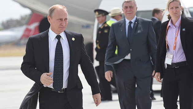 Präsident Putin verließ noch vor allen anderen Staats- und Regierungschefs den G20-Gipfel. (Bild: APA/EPA/STEVE HOLLAND/G20 AUSTRALIA/HANDOUT)