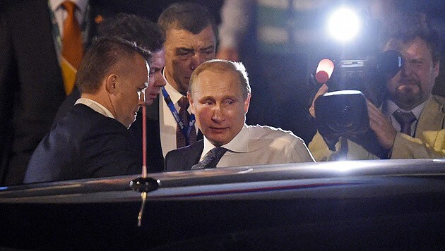Kremlchef Wladimir Putin ist in Australien gelandet, wo er derzeit als besondere Reizfigur gilt. (Bild: APA/EPA/DAN PELED)