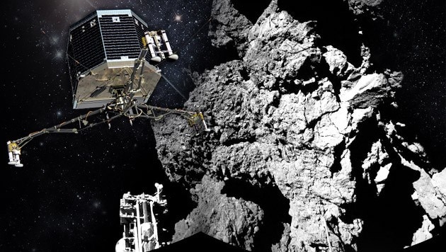 (Bild: thinkstockphotos.de, ESA/Rosetta/Philae/CIVA)