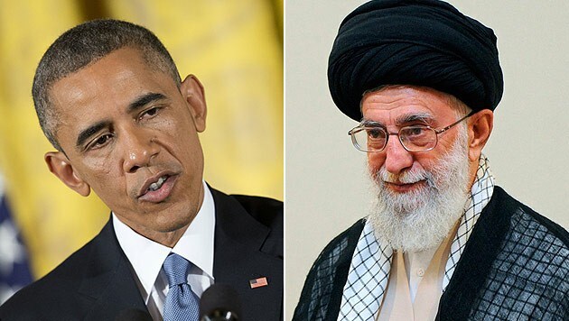 US-Präsident Obama hat dem Geistlichen Führer des Iran, Ayatollah Khamenei, einen Brief geschickt. (Bild: AP, APA/EPA/IRAN SUPREME LEADER WEBSITE)