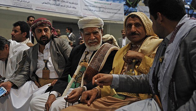 Die Anführer der Houthi-Rebellen (Bild: EPA/YAHYA ARHAB)
