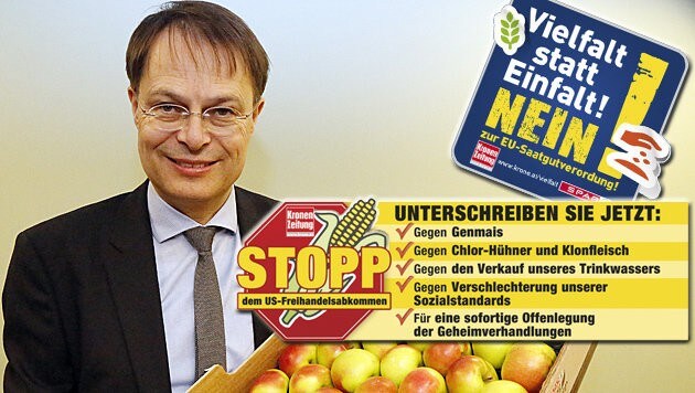 Spar-Chef Gerhard Drexel: "Ich bin stolz auf die 'Krone'-Leser." (Bild: Martin A. Jöchl, krone.at-Grafik)