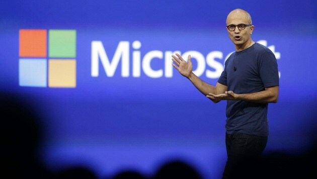 Microsoft-Boss Satya Nadella bekommt den Bonus nicht: Er steht allen zu, die nicht dem höheren Management angehören. (Bild: AP)