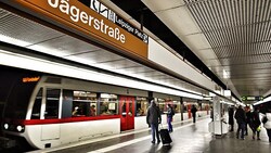 Mitte April ereignete sich die Bluttat bei der U6-Station Jägerstraße. (Bild: Reinhard Holl)