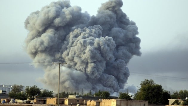 Luftangriff auf die PKK (Archivbild) (Bild: AP)