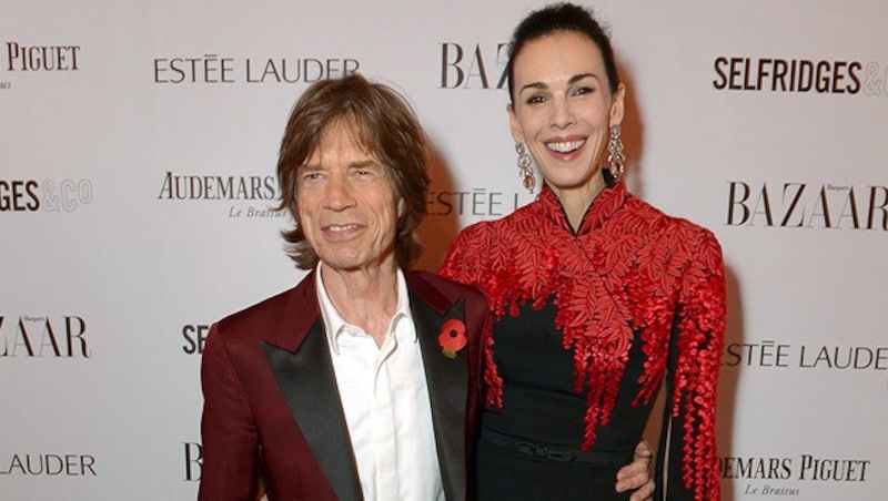 Mick Jagger und L'Wren Scott (Bild: AP)