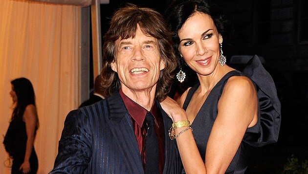 Mick Jagger und L'Wren Scott (Bild: AP)