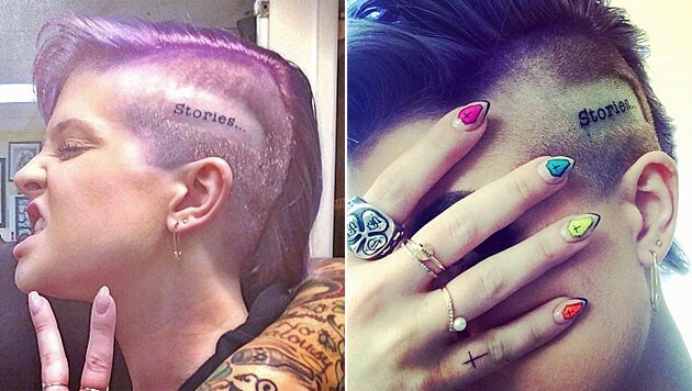 Kelly Osbourne ließ sich ein Tattoo auf den Kopf stechen. (Bild: instagram.com/kellyosbourne)