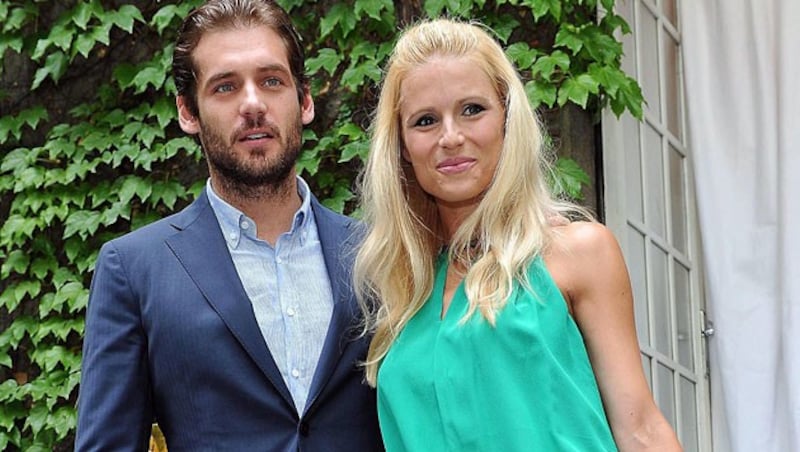 Michelle Hunziker und Tomaso Trussardi (Bild: EPA)