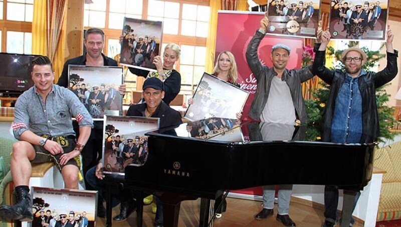 Die Stars: A. Gabalier, Sasha, X. Naidoo, S. Connor, S. Nasic und R. Cicero (v. li.) (Bild: Recka Hammann)